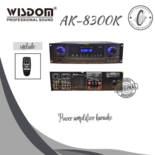 Wisdom AK8300K Power Amplifier Mixer Karaoke with Bluetooth AK-8300K