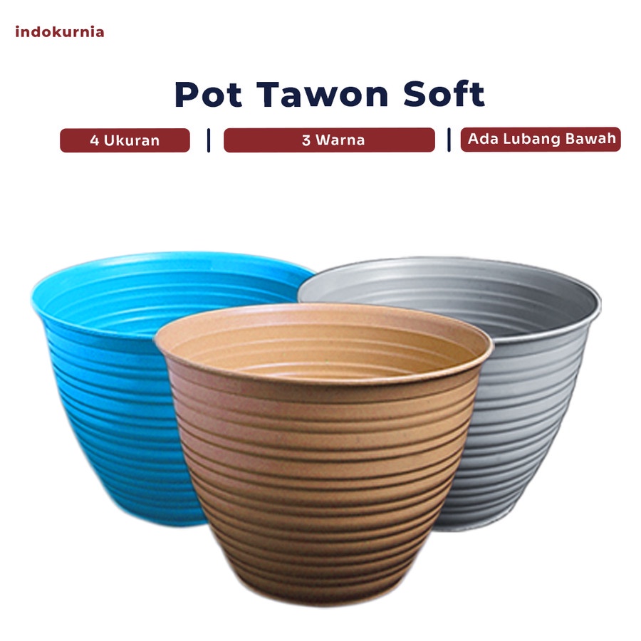 IK - POT TAWON SOFT WARNA WARNI POT BUNGA TANAMAN PIRUS TAWON TERMURAH