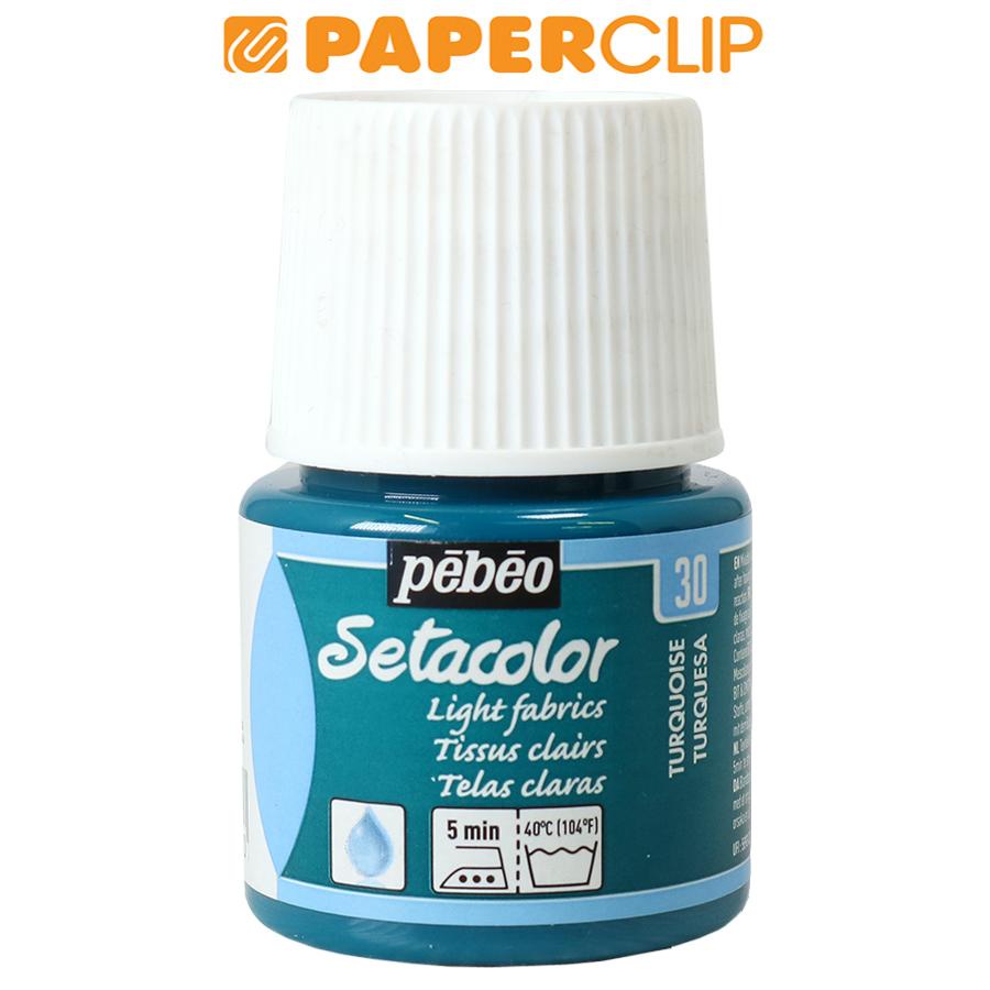 

PEBEO SETACOLOR LIGHT FABRIC PAINT 45ML 329-030 TURQUOISE