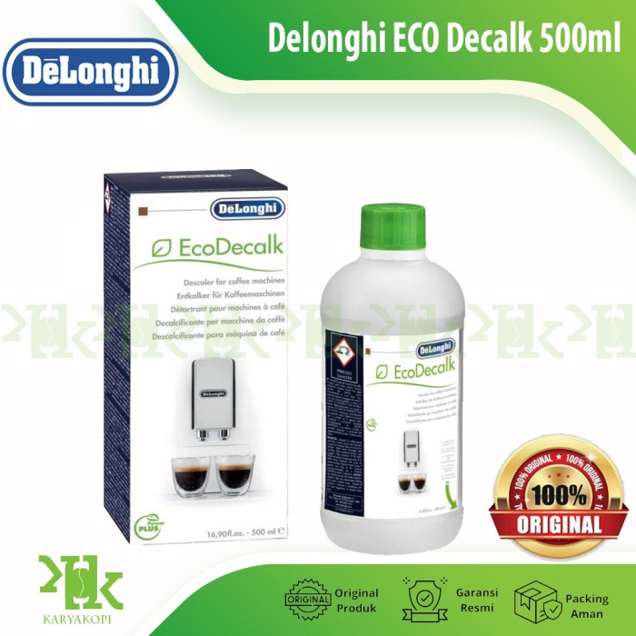 Delonghi Descaler Ecodecalk 500Ml Coffee Machine Descaling