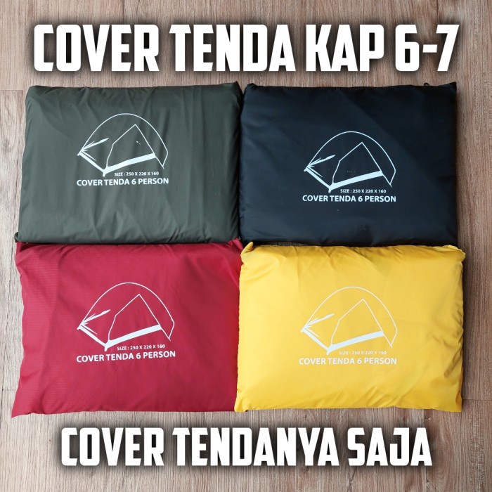 Tenda camping Ultralight / Tenda Dome Kap 4-5 Orang Single Layer - Cover Tenda 6