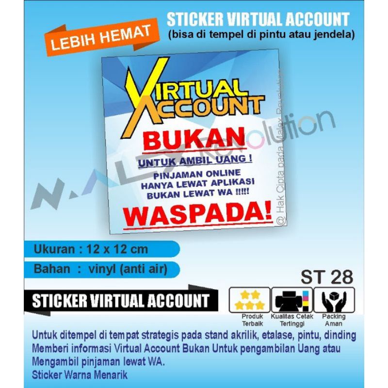 

STIKER VIRTUAL ACCOUNT