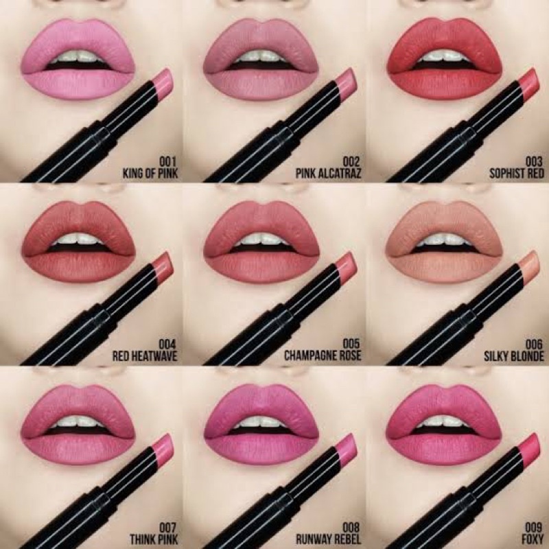 MAKE OVER Ultra Hi-Matte Lipstick 2.3g - Matte Lipstick (Rijek Kemasan)