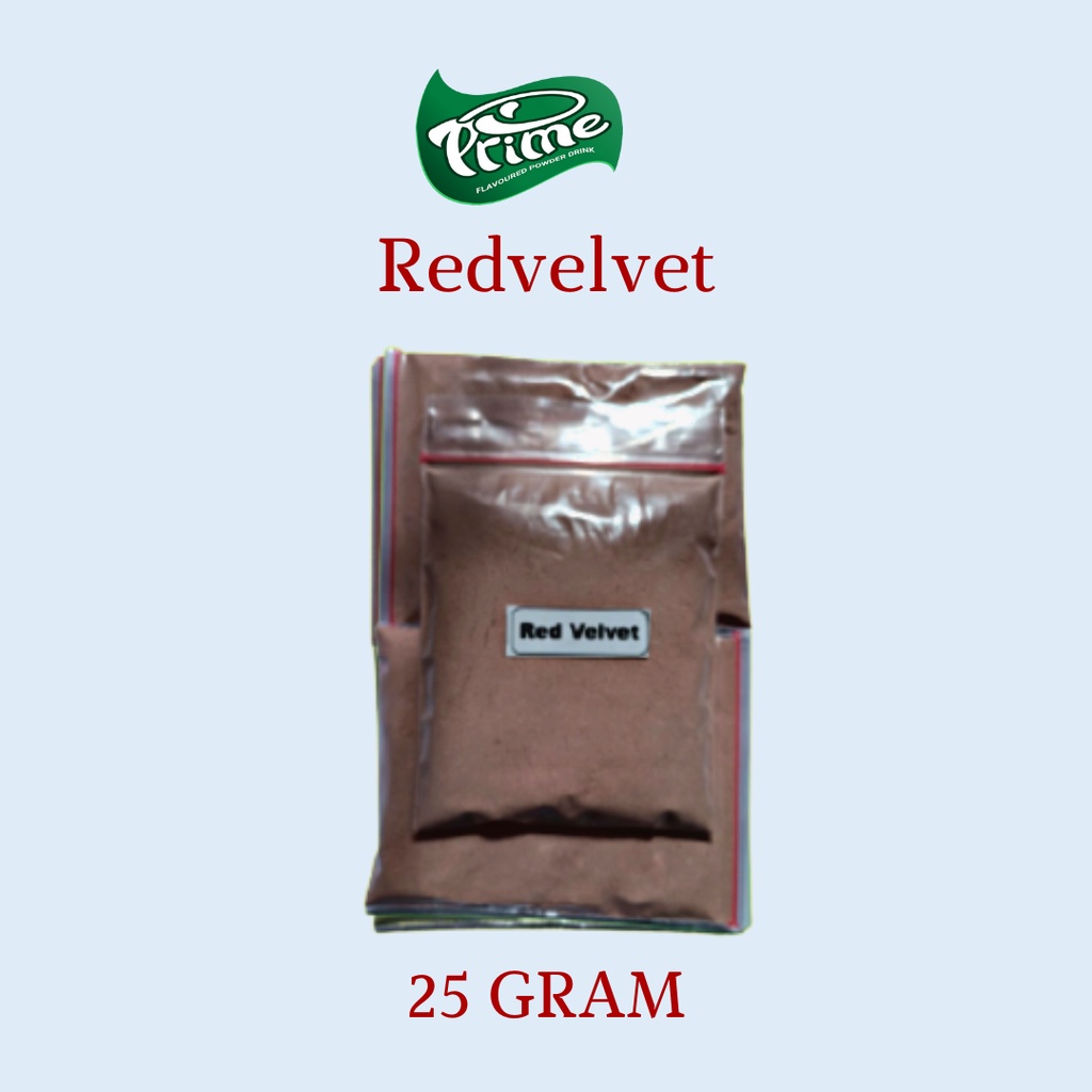 

Bubuk Minuman Kekinian REDVELVET Powder 25 gr- PRIME Bubble Drink