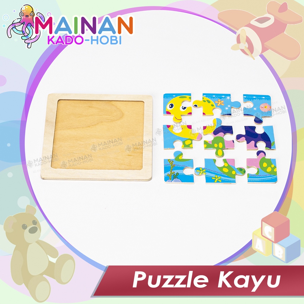 EDUCATION TOYS WOODEN PUZZLE FOR KIDS KARAKTER LUCU