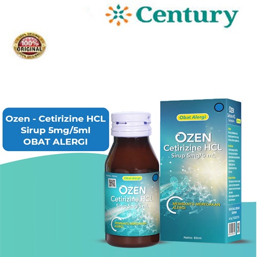 Ozen Cetirizine /Membantu Merendakan Alergi/Ozen/Pilek/Flu/Gatal