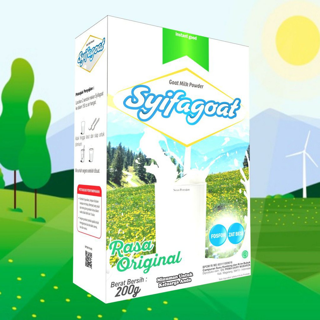[PROMO 4 BOX] SUSU SEHAT SYIFAGOAT SUSU KAMBING RASA original isi 200gr