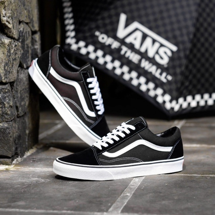 sepatu vans pria OLD SCHOOL OS CACING Murah Sepatu Sneakers Pria Sekolah Kuliah Kerja Santai