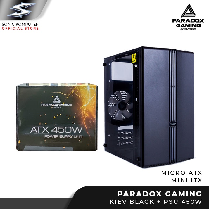 Paradox Gaming Casing Kiev M ATX Mini ITX