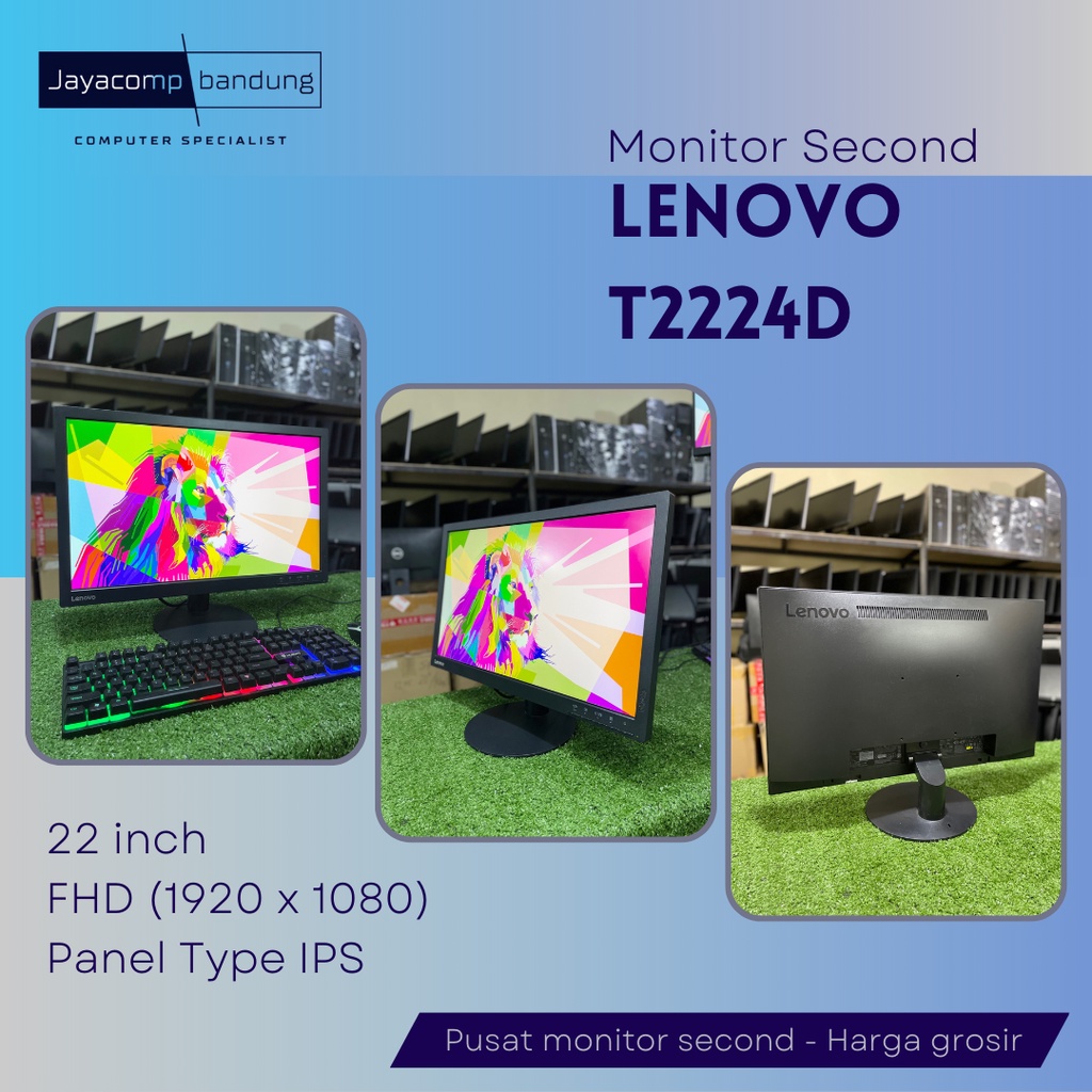 Monitor LED 22 inch Lenovo ThinkVision T2224D IPS - (second mulus)