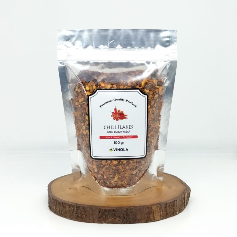 

Chili Flakes / Cabe Bubuk Kasar 100 Gr