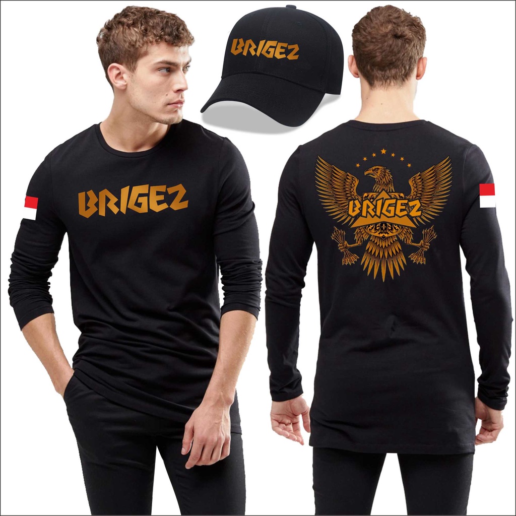 KAOS BRIGEZ 2 INDONESIA, KAOS ORMAS BRIGEZ .BISA PAKAI NAMA SENDIRI