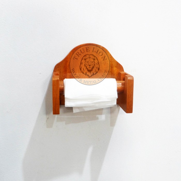 TEMPAT TISU TOILET/TEMPAT TISU ROLL TEMPEL/WOODEN TISSUE HOLDER