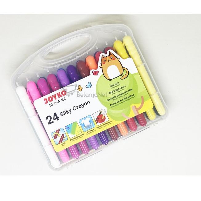 

Best! Silky Crayon | Krayon Halus Joyko S-A-24 Warna Colors