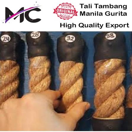 Tali Tambang Besar 32mm 34mm Permeter Tampar Manila Goni Dadung Coklat Kapal Jumbo Tarik Tambang AMA