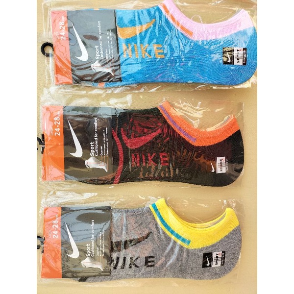 [SOCK] KAOS KAKI NIKE ORIGINAL SELUTUT KAKI  BIRU MUDA PINK HITAM LEMBUT HALUS LENTUR CEWEK WANITA KADO HADIAH