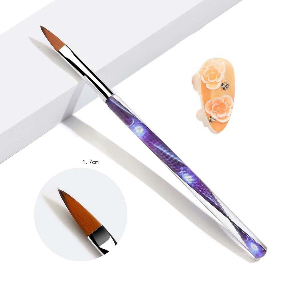 Agustina Kuas Cat Nail Art Profesional Ultra-Tipis Garis Alat Kecantikan Kuas Gambar Kuku Manicure UV Gel Extension UV Gel Nail Art Brush