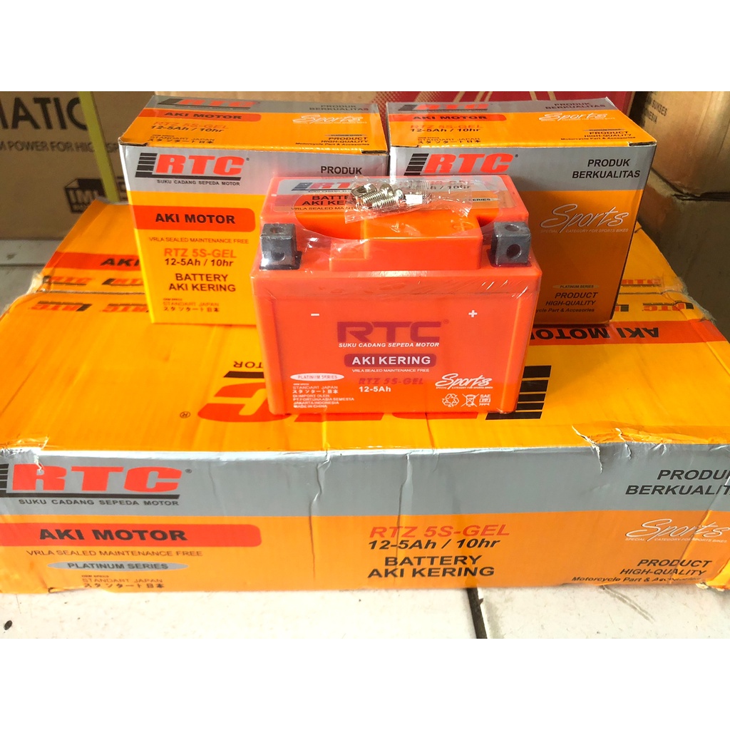 AKI ACCU KERING RTZ5S GTZ5 GELL RTC AKI UTK BEAT VARIO VIXION KARISMA