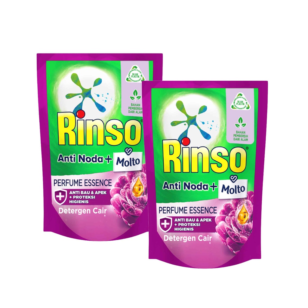 Rinso cair/molto/Rinso Anti Aoda/Classic fresh/Rose/ Essence/750ML