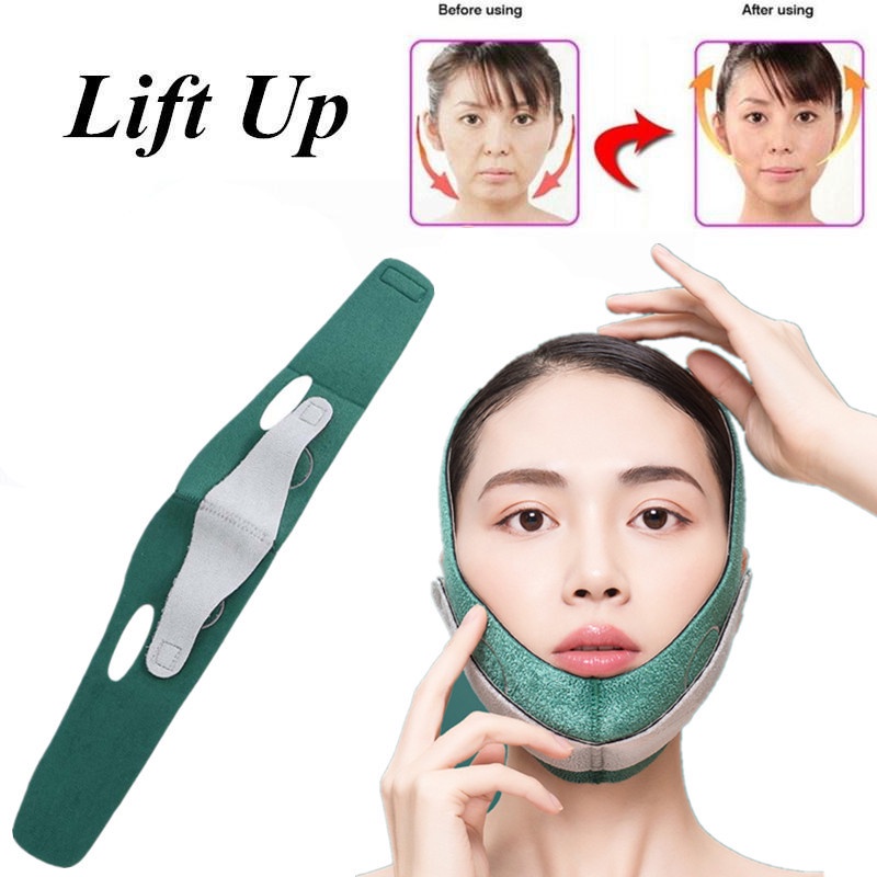 Ultra-thin Belt Strap Face Lift Up Belt Penghilang Double Chin Perban Pengangkat Wajah Ultra Tipis V-Shape Face Contouring Alat Pijat Wajah