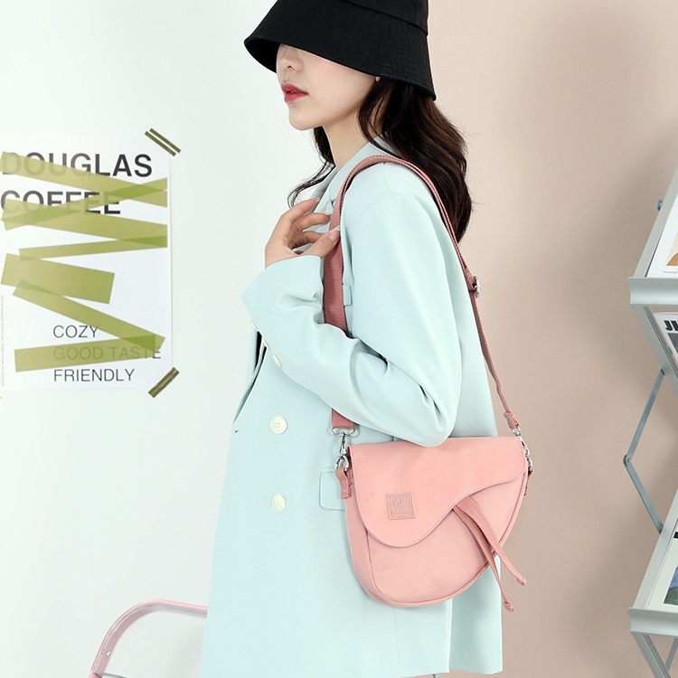 TAS SELEMPANG WANITA SENATIA TA724P3 SLING BAG KOREA LUCU REMAJA KEKINIAN KANVAS PINK CEWEK BAHU SHOULDER PREMIUM IMPORT BRANDED BATAM SIMPLE FASHION CASUAL MURAH BATAM