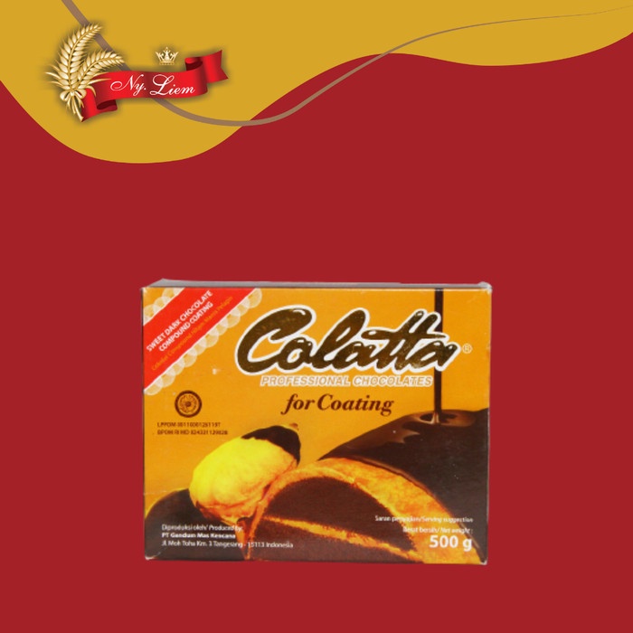 COLATTA Dark Special Chocolate Coating 500 gram