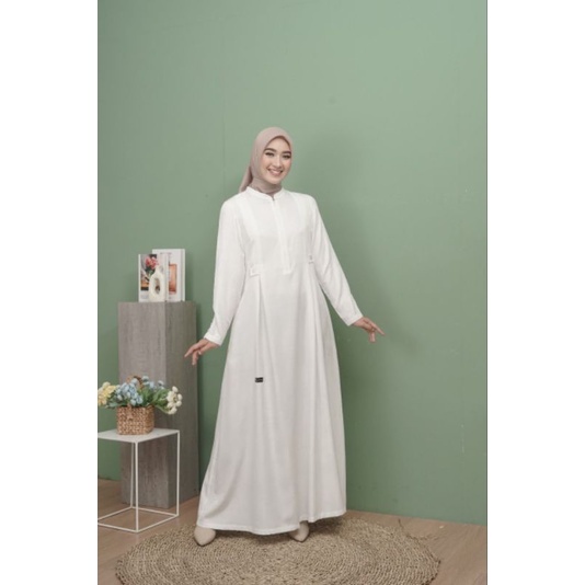 Gamis Damoza Zefanya Broken White Putih White