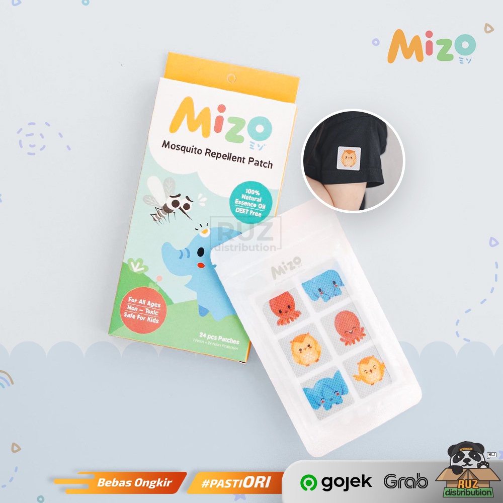 MIZO Mosquito Repellent Sticker Patch 24 Pcs / Stiker Anti Nyamuk