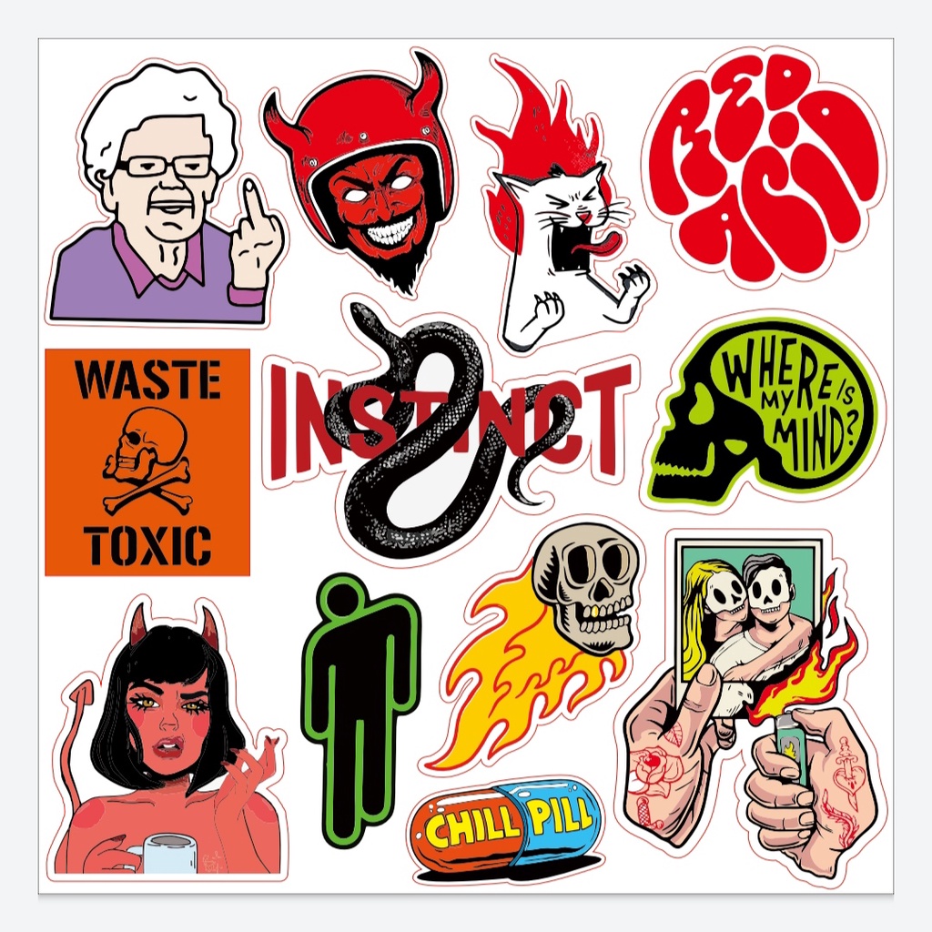 

Stiker Pack Circle Toxic