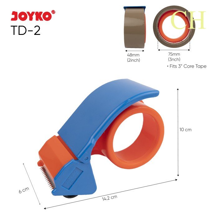 

Tape Cutter Tape Dispenser Pemotong Pita Perekat Joyko TD-2 ~ TD-3 - TD-2