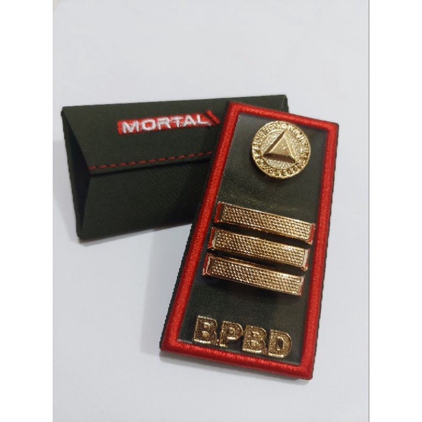 Pangkat bpbd golongan 3c lis merah - mika akrilik