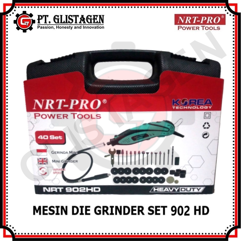 NRT-PRO 902HD Mini Die Grinder Set 40 Pcs - Tuner Gerinda Bor Mini