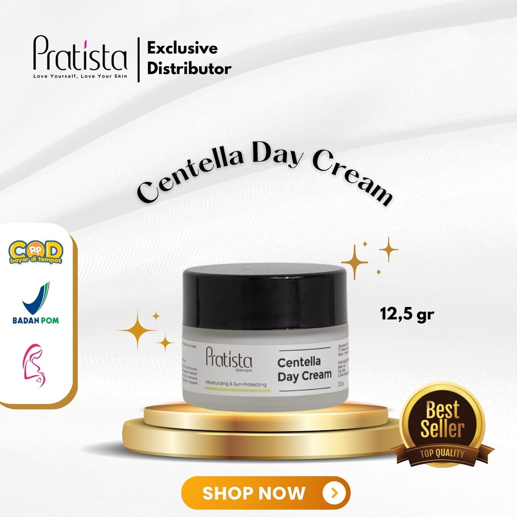 Pratista - Centella Day Cream & Centella Enrich Cream/Cream Penghilang Bopeng