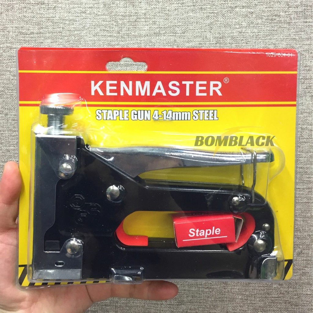 Stapler Gun KENMASTER Staples Steples Tembak Jok Motor Hekter HITAM