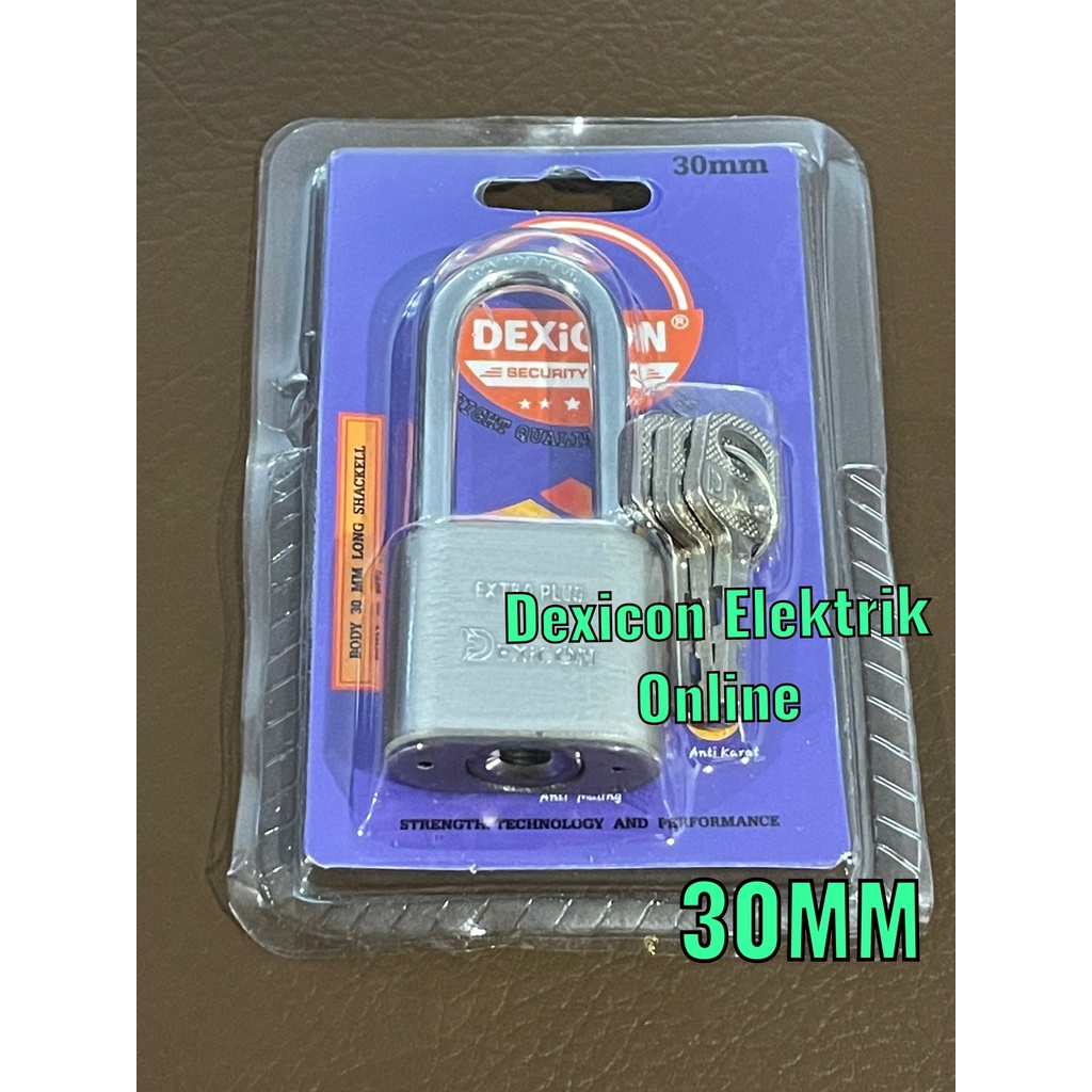 Gembok Merk Dexicon / LONG /Gembok Anti maling / Padlock /Gembok Stainless anti karat/gembok anti cut/Jual gembok murah/grosir gembok