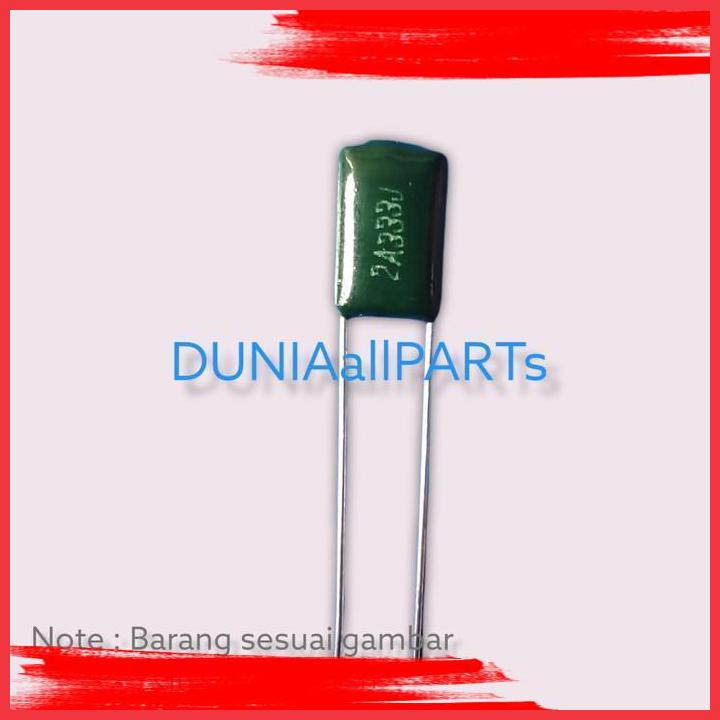 (DAP) kapasitor polyester 333J 100V CL11 2A333J / 2A 333J
