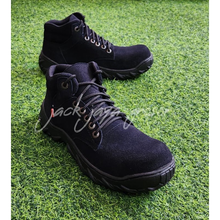 sepatu boots seafty full kulit suide kickers