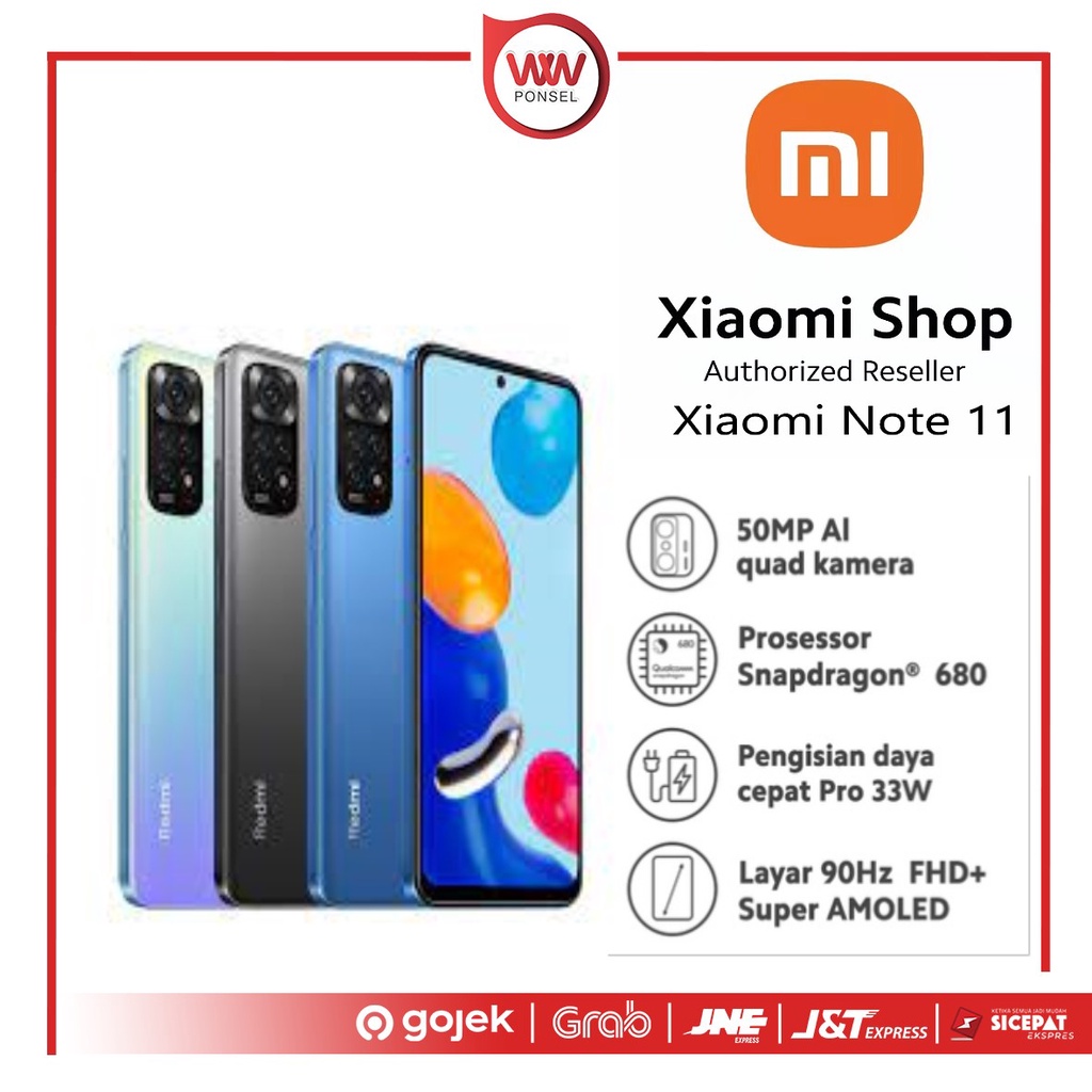 Hp Xiaomi Note 11 Ram 4GB Internal 128GB Garansi Resmi
