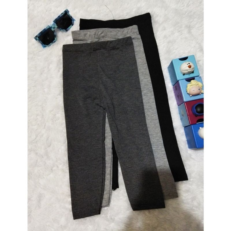 Legging Anak Bahan Soft Rayon Kaos XS-XXL Usia 2-13 Tahun