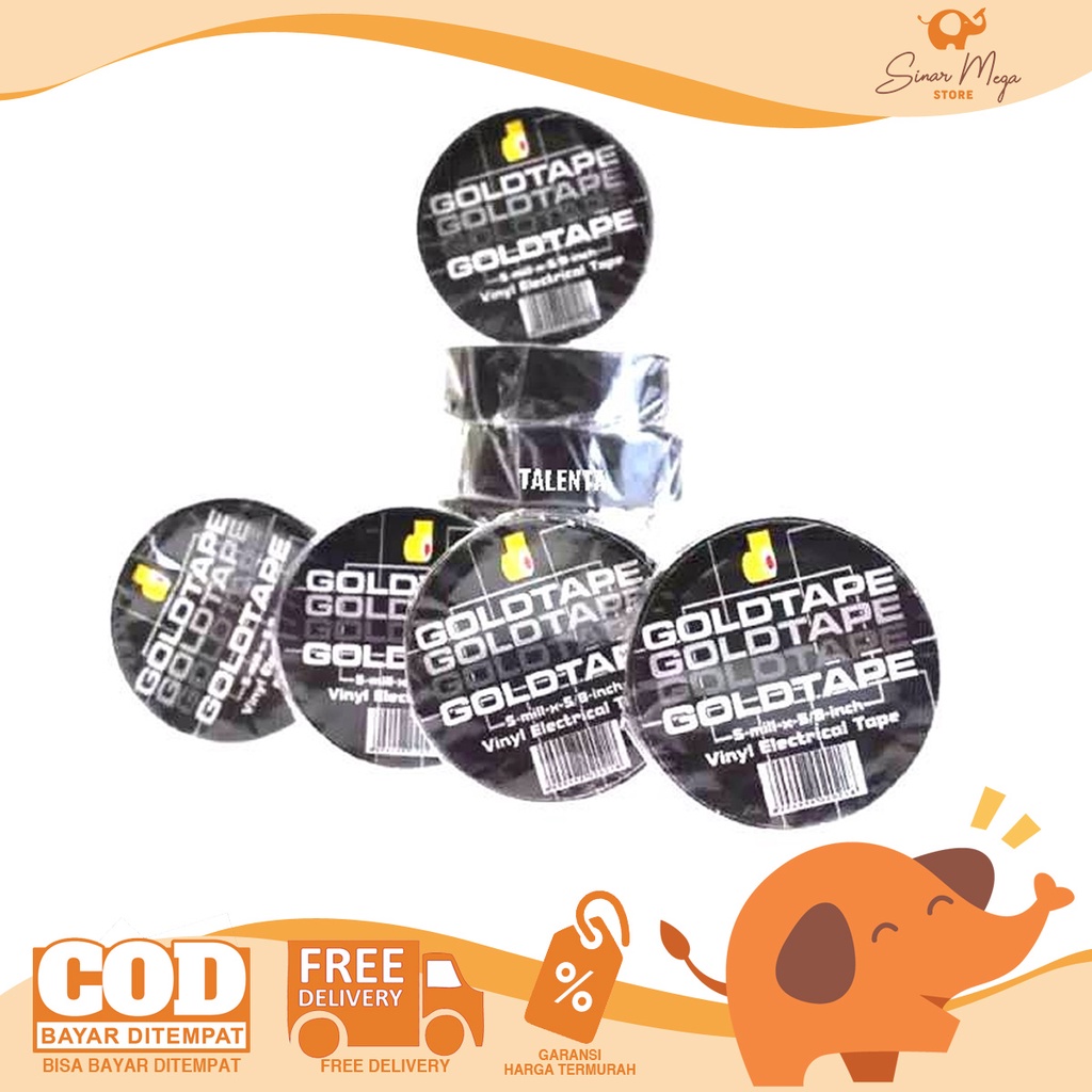 

Goldtape Isolasi Kabel Listrik Hitam Kecil
