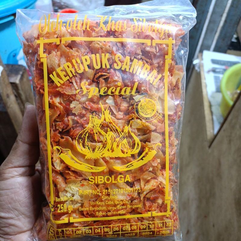 

Kerupuk Sambal Spesial khas Sibolga 250gr / keripik sibolga