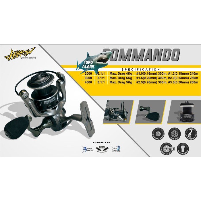 REEL HARROW COMMANDO - 2000