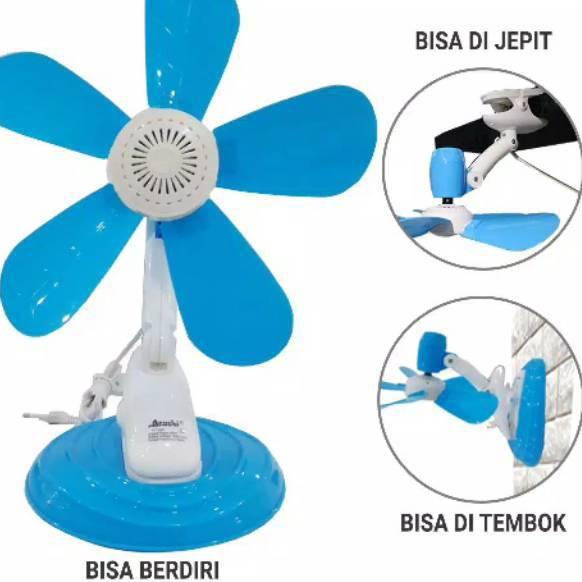 Garansi Resmi Kipas Jepit/ Kipas Angin Jepit 20 & 30 Watt 5 baling  Arashi