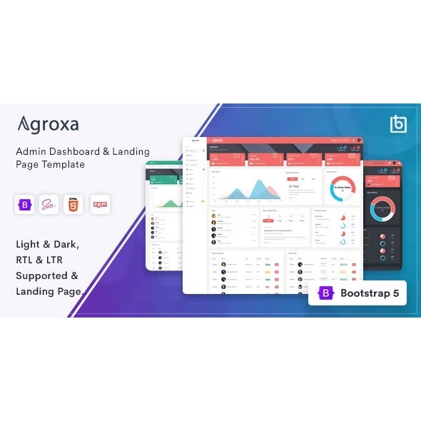 Template Admin Agroxa Material Design Admin Dashboard Template