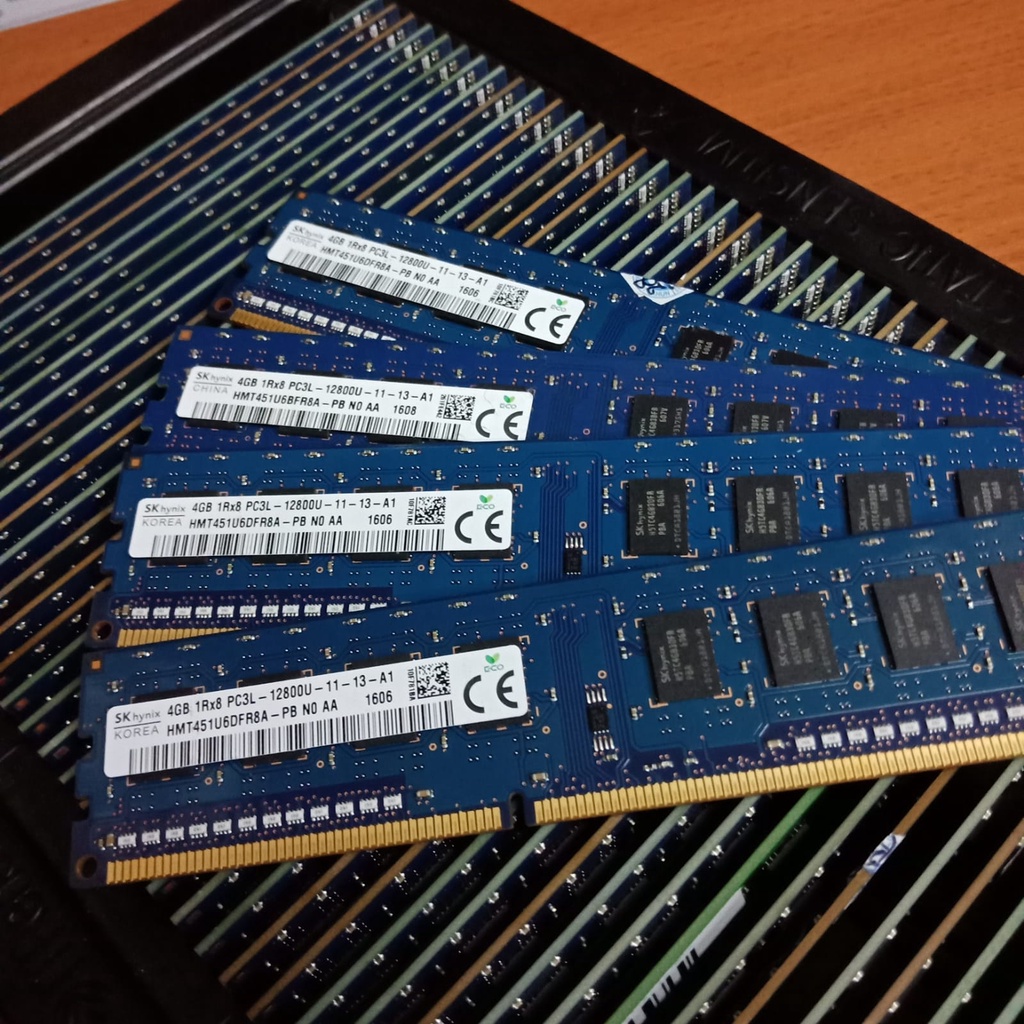 memory Ram PC 4GB DDR3 1Rx8 pc3L -12800U for PC KOMPUTER CPU Khsus untuk pc biasa