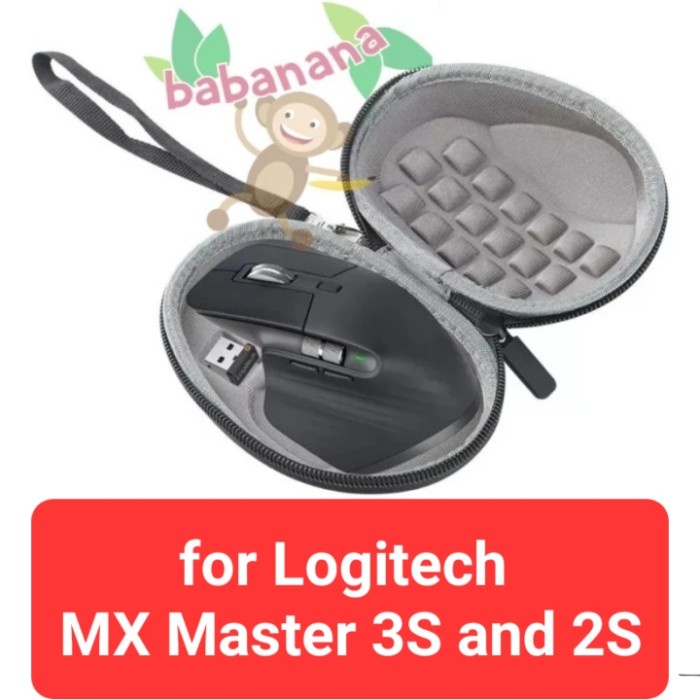TERLARIS> Pouch mouse Logitech MX Master 3S hard case TIDAK TERMASUK MOUSE