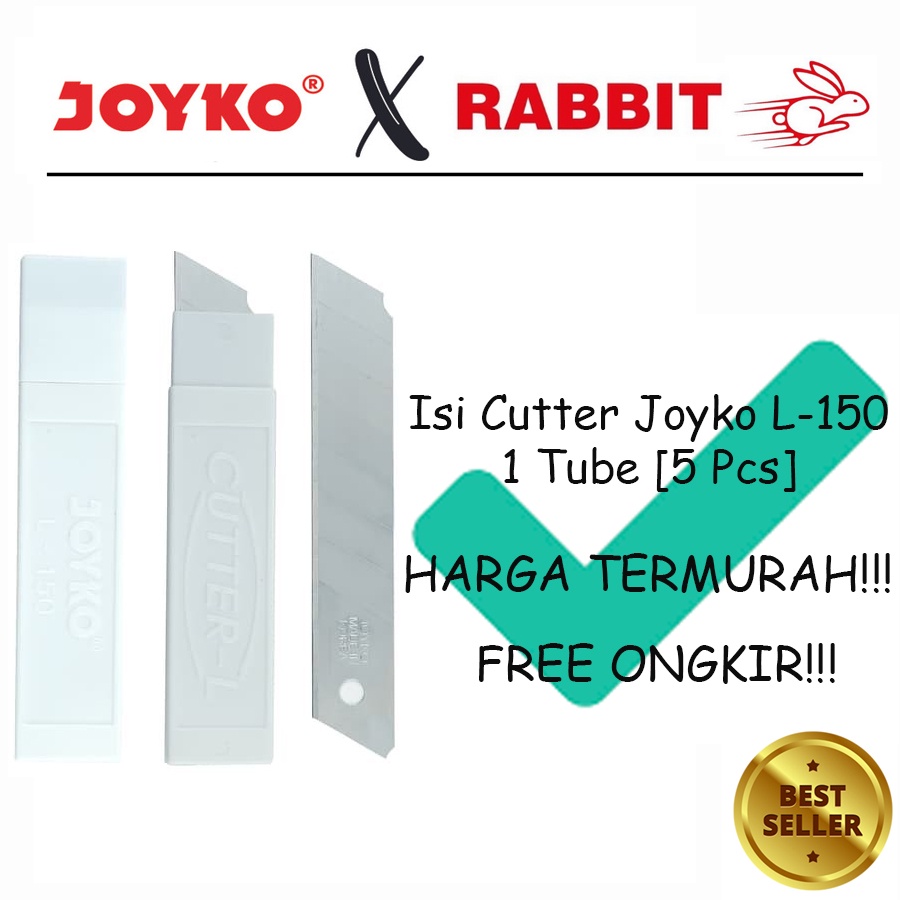 

Cutter Blade Refill Isi Pisau Pemotong Joyko L-150 1 Tube 5 Pcs