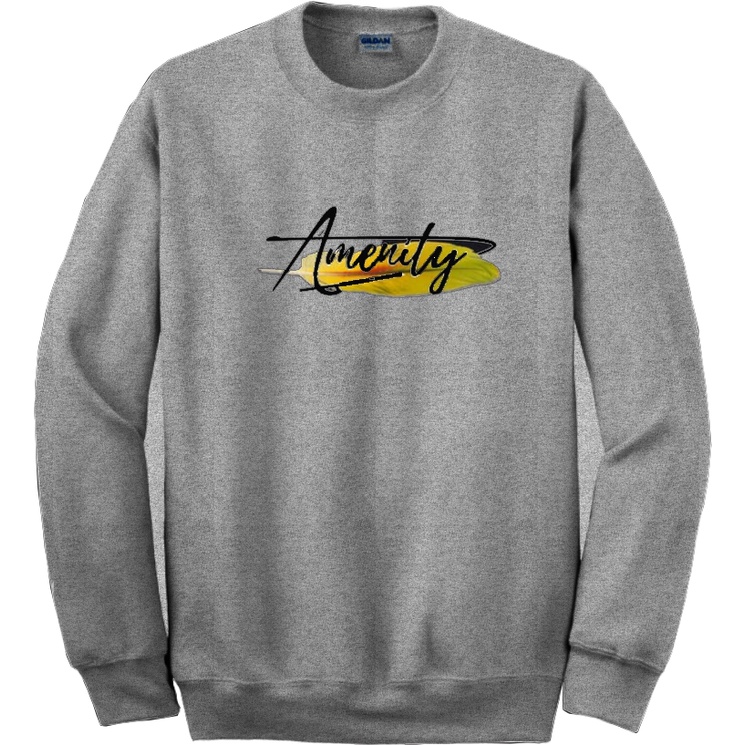 crewneck sweater pria kekinian motif ARMENITY termurah /bahan fleece lembut dan tebal