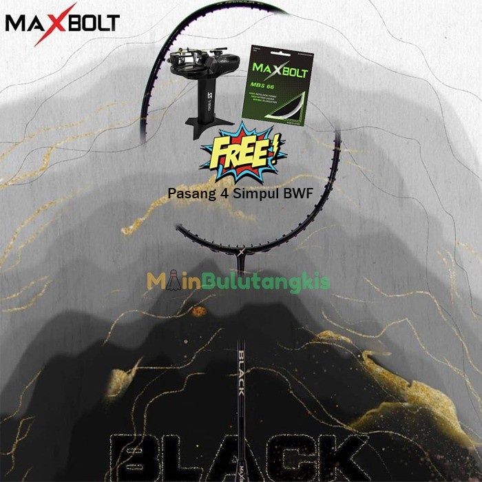 Raket Raket Badminton Maxbolt Black Original