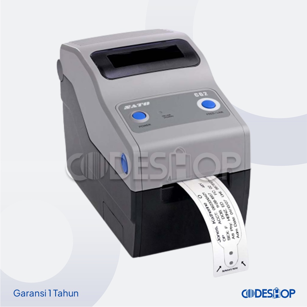 Printer Barcode Sato CG408TT - CG 408TT Direct Thermal Cetak Label